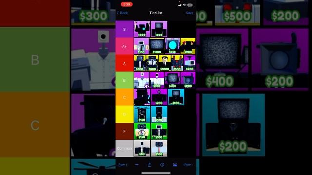 Tier List Redo! (Roblox Toilet Tower Defense) смотреть онлайн