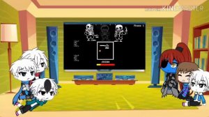 Реакция undertale на murder time trio +HT Sans,US Sans/gacha life/(Читать Описание)