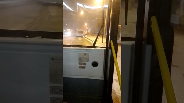 поездка на 52 маршруте автобуса со станции метро проспект Ветеранов до улица Бурцева смотреть онлайн