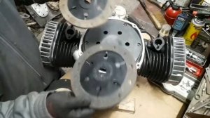 сборка сцепления к 750 м72. сборка мотора к 750 ч.13.