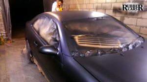 Жидкая резина. Покраска Mersedes CLK w208 темно-фиолетовый перламутр