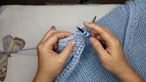 Набор петель из проймы, горловины и т.д.:  2 способа