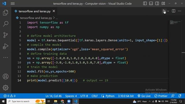 how to setup keras and tensorflow in vs code using python смотреть онлайн