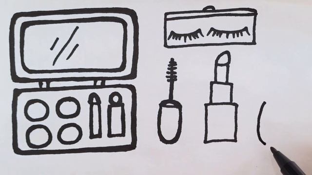 Раскраска для детей косметика / Раскраски детям. смотреть онлайн