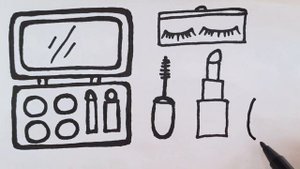 Раскраска для детей косметика / Раскраски детям.