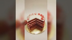 Торт Красный бархат , торт на 1 кг