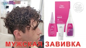 Мужская завивка коротких волос