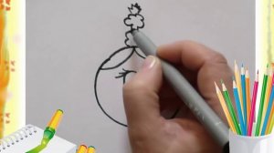 Уроки рисования для детей Давай нарисуем Нюшу,