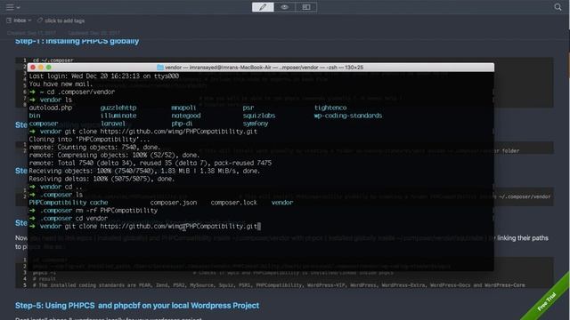 PHPCS PHP Code Sniffer Installation and Use for WordPress