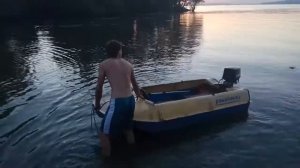 Рулевое управление на лодку