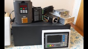 Шкаф управления ЧПУ станком из подручных материалов.