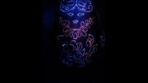 Светопроводящий бетон. Русская матрёшка. Russian Matryoshka doll. Gzhel. Light-conducting concrete.
