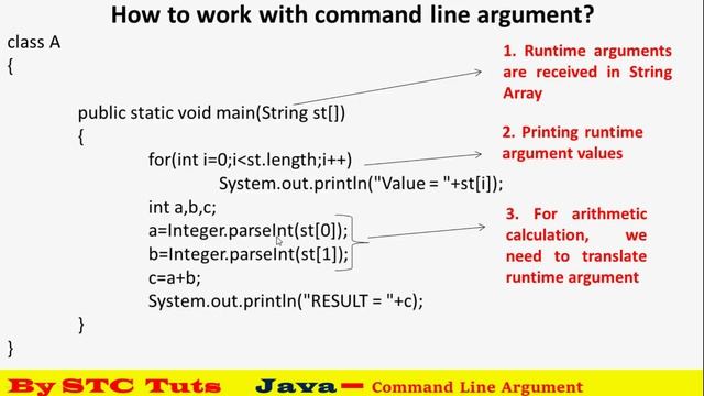 Command Line Argument in Java - जावा में इनपुट लेने की एक विधि смотреть онлайн