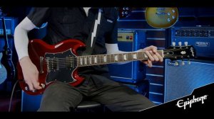 Epiphone SG Standard Heritage Cherry sound & review...