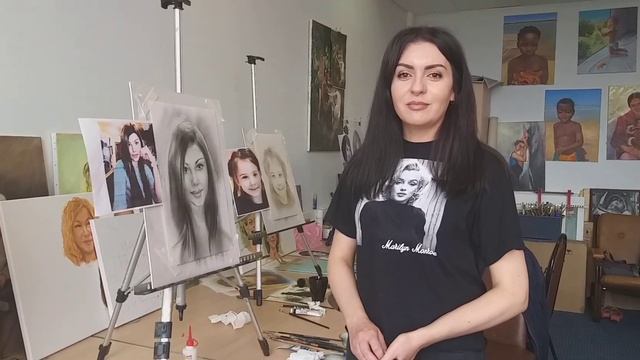 Как нарисовать портрет в технике Сухая кисть. Уроки портрета с Татьяной Артыковой Отзыв  об обучени