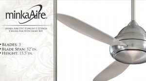 Minka Aire F517 Concept I 52 Inch Ceiling Fan With Light Kit