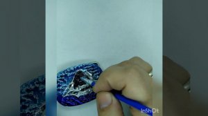 Раскрашиваем пряжку для ремня витражными красками