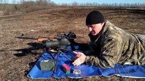 ТЕХКРИМ 308 win 12.8 гр и ВЕПРЬ-308 / Падение пули от расстояния.