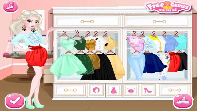 dress up games for girls to play online free | dress up games | Elsa Facebook Fashion смотреть онлайн