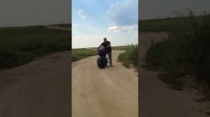 Самокат "Журавлик" с мотором 200 кубов