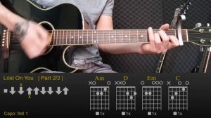 LP - Lost On You | Easy Guitar Lesson Tutorial with Chords/Tabs and Rhythm