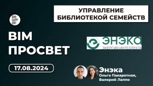 Как работают с ревит семействами в компании Энэка. Ольга Паваротная и Валерий Лаппо. BIM Просвет