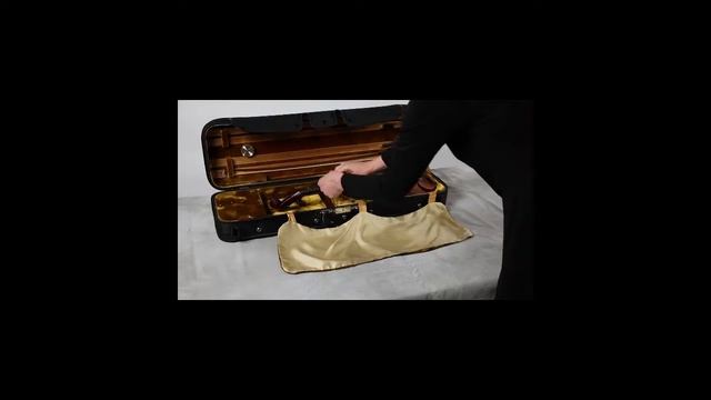 2. Кладем скрипку и смычок обратно в футляр