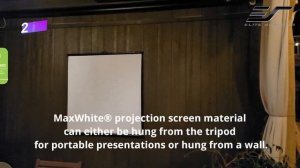 ✅ Elite Screens Tripod Lite Wall 2-in-1 design, Ultra-lightweight Portable Projector Screen