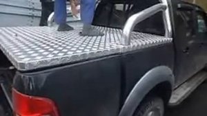 Краш-тест крышки пикапа из алюминия