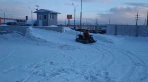 Гусеничный снегоход на гусенице "Муравей" + КПП от Оки