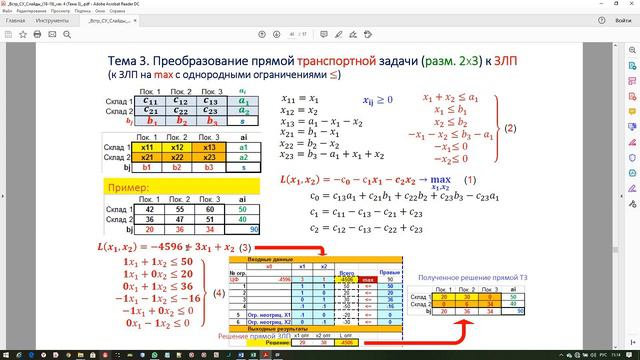 Встраиваемые СУ. Задание 2 (Обратная транспортная задача). Часть 2