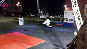 Эквилибристика на гироскутере. Выступление воздушных гимнастов.