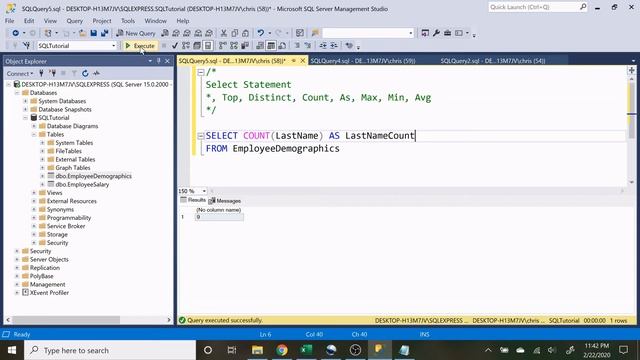 SQL Basics Tutorial For Beginners | Select + From Statements | 2/4 смотреть онлайн