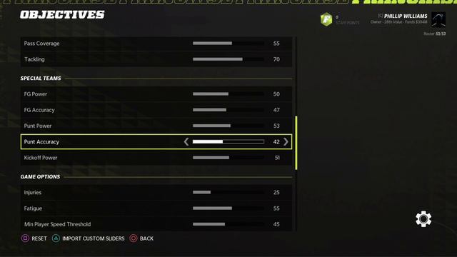Madden Sliders Explained