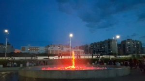 Музыкальный фонтан, бульвар героев отечества, г.Саратов. пос.Солнечный-2 (08.06.2018)