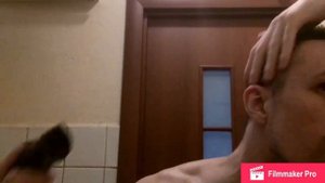 Стригу сам себя под полубокс