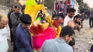 Saraswati Maa 🙏 Visarjan Vlog 2024 || Rohini Sector -18 Neher ￼|| #sarswati #sarswativisarjan