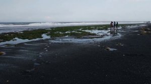 Удивительный черный песок на пляжах Бали!