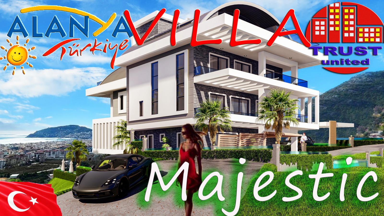 Роскошная 4-этажная LUXURY Villa premium класса «Majestic Villa» под гражданство с шикарным видом!