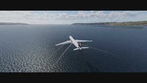 Самолет А-330. Посадка на воду