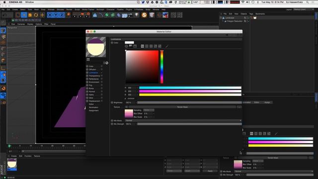 Cinema 4D Tutorial - How to Create 2D Mountains in Cinema 4D
