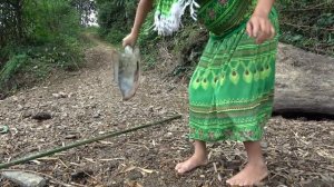 Survival Skills: Primitive Skills Fishing Catch Big Fish At River - Cooking Big Fish For Food