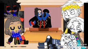 Реакция Сансов и ЭррорДины на меме (Go hard + error sans)