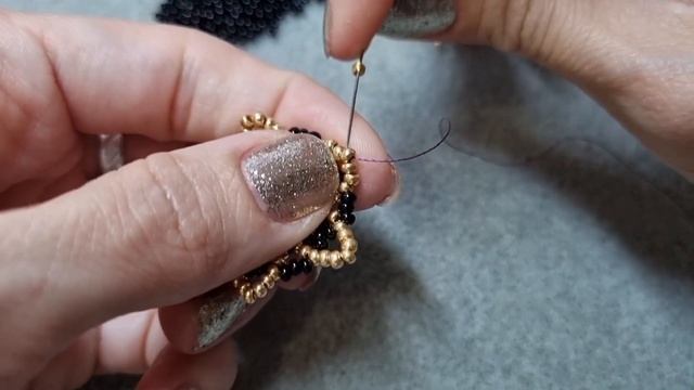 Серьги из бисера "Золотой цветок" | Подробный мастер-класс | DIY | Tutorial beadwork