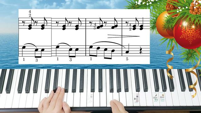 Маленькой Ёлочке Полный Разбор на Пианино Для начинающих НОТЫЛегко Просто