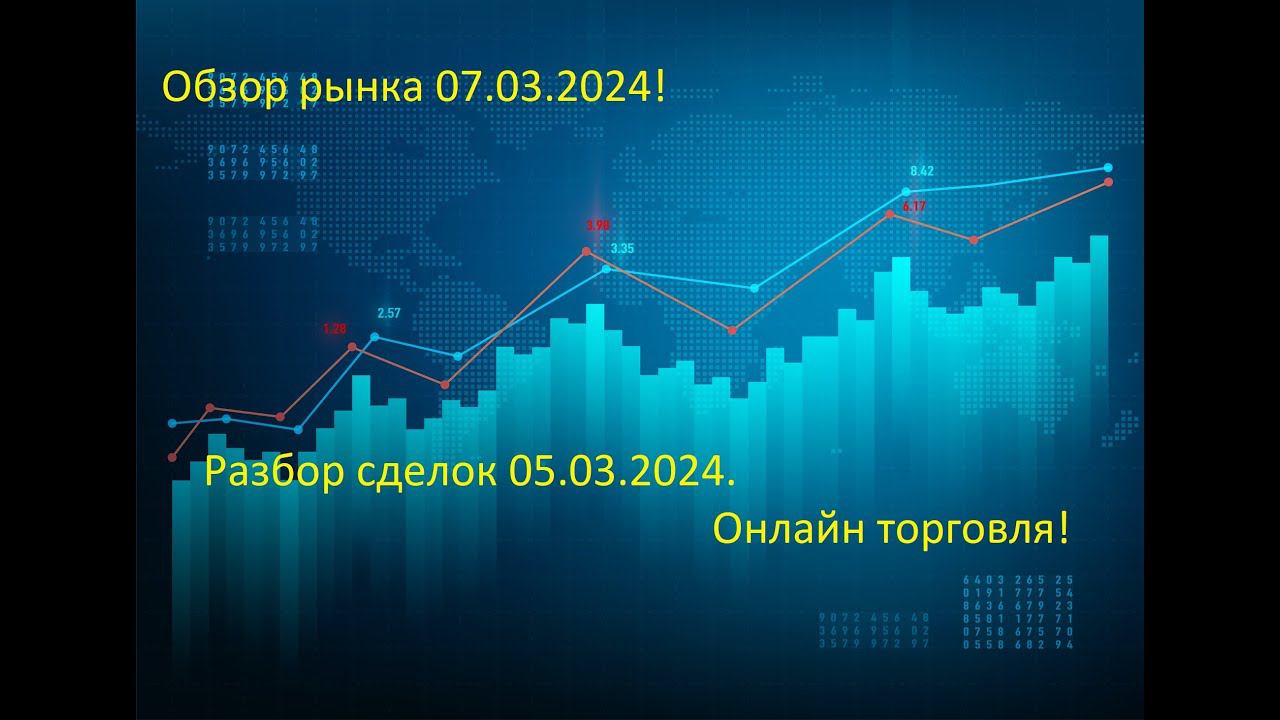 Обзор рынка 07.03.2024. реальная торговля.