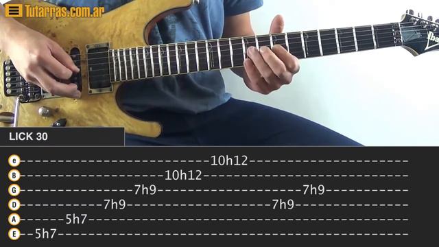 Guitar Licks - Lick Nº 30 - Learn Guitar Playing Licks смотреть онлайн