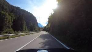 Driving the Col de la Forclaz from Martigny Switzerland to Chamonix France