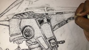 DRAWING STAR WARS CHARACTERS with (1 BILLION DOTS!!!)- EPISODE 9. IMPERIAL STAR DESTROYER