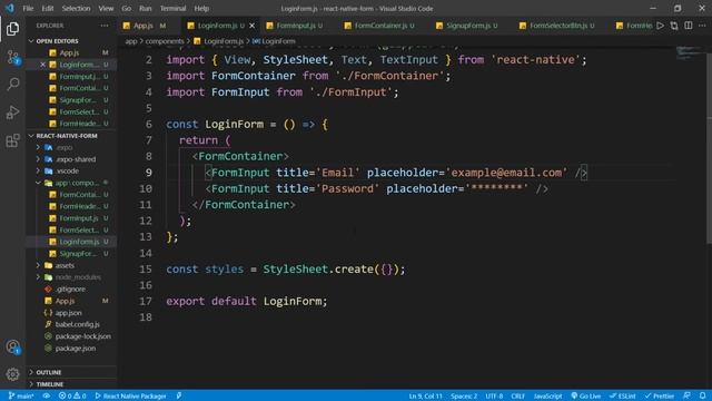 React Native Form With Animated API - Part 2 смотреть онлайн